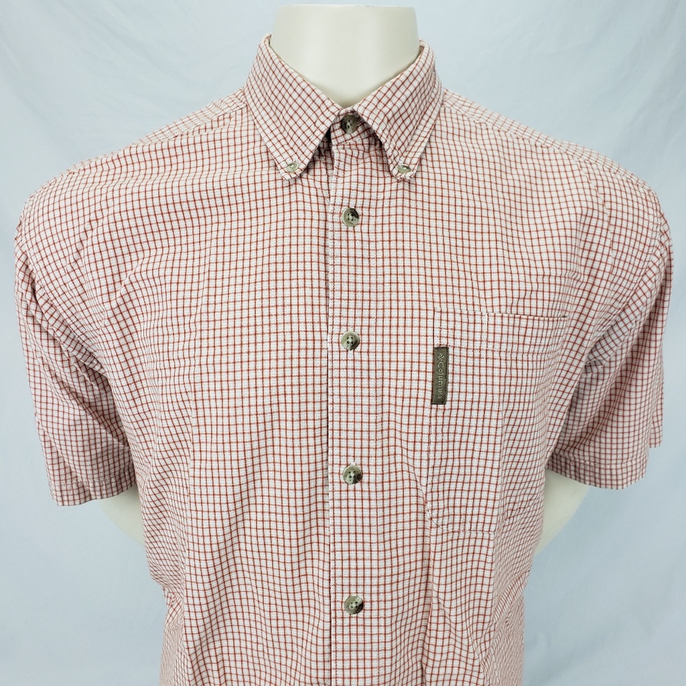 Columbia Men's Casual Plaid Button Down Shirt M